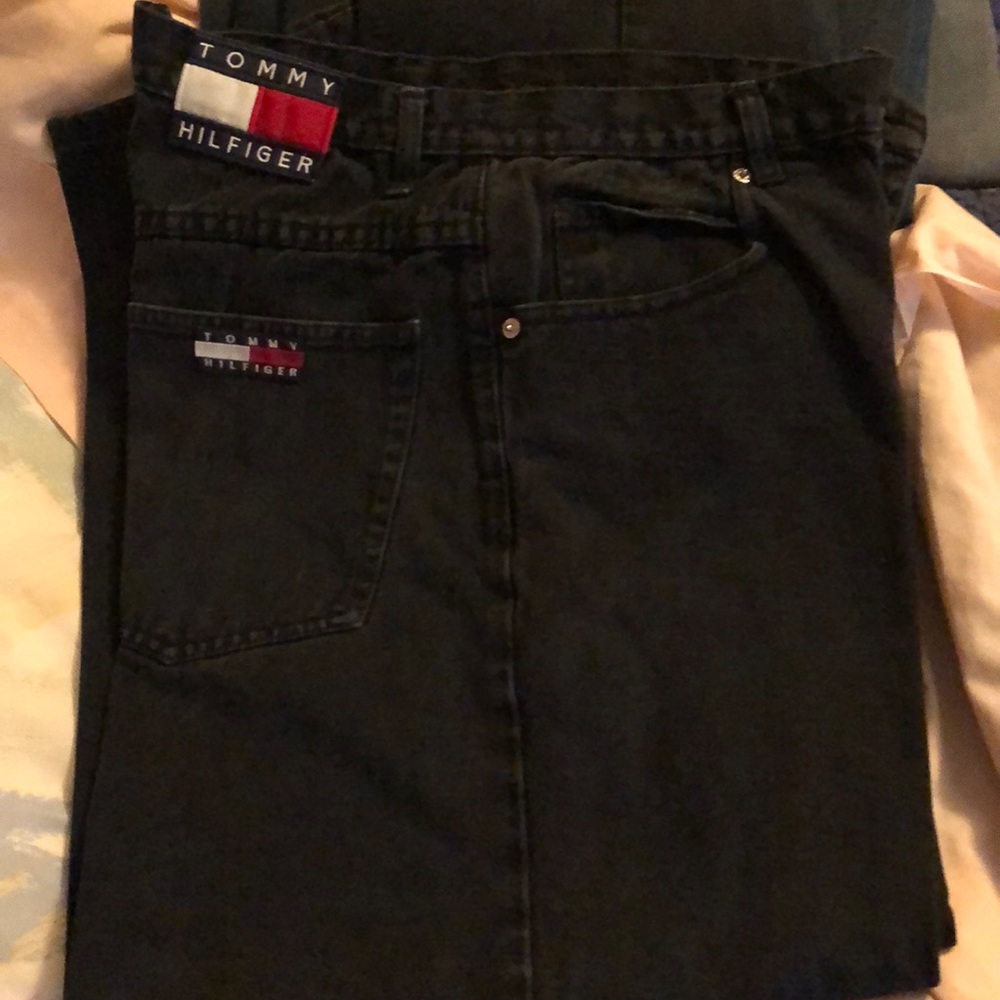 Tommy Hilfiger mens black jeans 34 x 30